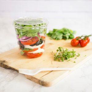 ถ้วยใส่โยเกิร์ตถ้วยข้าวโอ๊ตบดแบบกลมทำจากพลาสติกบรรจุอาหารย่อยสลายได้ทางชีวภาพแบบ100% - Product Image 5