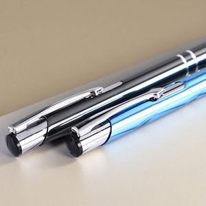 Stylo bille métallique personnalisé avec logo, encre noire 1,0 mm, vente en gros 2025-2026, idéal pour hôtels, bureaux et publicité - Product Image 3
