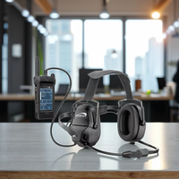 OMFOX KTC300SC H Monitor Active Noise Reduction Automobile Race Ear Shield avec ENC & one Earphone Cascade Connection
