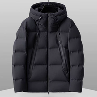 Doudoune à capuche unisexe de luxe léger, imperméable, anti-froid, chaude, isotherme, en duvet de canard blanc