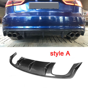 Diffusore Spoiler Posteriore in Fibra di Carbonio per <span class=keywords><strong>Audi</strong></span> <span class=keywords><strong>A3</strong></span> Sline S3 Berlina 4 Porte Non <span class=keywords><strong>A3</strong></span> Standard 2014 2015 2016 - Product Image 5