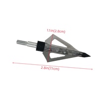 12 pièces en alliage d'aluminium 120 Grains Camouflage tête large pour tir à l'arc en plein air chasse flèche costume pour arcs à poulies produits de tir