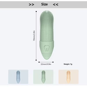Cepillo de Dientes de Silicona de Grado Alimenticio para Mascotas, Cepillo Dental de Goma Suave para Perros y Gatos, Se Adapta a la Mayoría de los Dedos - Product Image 5