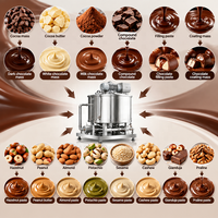 Broyeur à billes industriel Gondor Machinery 100L 500L, technologie de mélange de chocolat en petites séries avec écran LCD