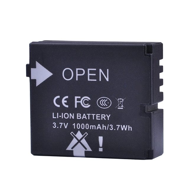Li-ion 3.7V 1000mAh Rechargeable Replacement Lithium Ion DS-SD20 DS SD20 ROLLEI 3S 4S 5S Battery for AEE Camera