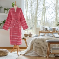 Benutzer definierte Kimono Bademantel für Frauen Luxus leichte Langarm Robe für Hotel Spa Home Use Großhandel Lieferant 100% Baumwolle