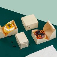 Boîte en carton personnalisée pour plats à emporter avec compartiment pour sauce, imprimé coloré de dessins animés, emballage alimentaire