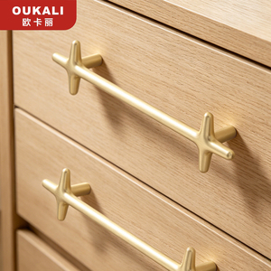 Oukali New Release Modern Furniture Cabinet Kitchen Cupboard Zinc Alloy Chrome Star Pull Handles - Product Image 4