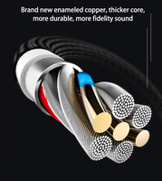 4ft Nylon Braided 3.5mm Male zu Male Aux Audio Cable Audio Cable für Car Stereo