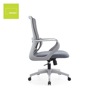 Chaise de bureau ergonomique en maille aux couleurs personnalisables, avec accoudoirs fixes, chaise de direction, chaise d'ordinateur avec soutien lombaire