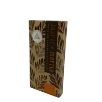 Boîtes cadeaux personnalisées en papier kraft écologique pour barres chocolatées, format mini, avec médaille en feuille d'aluminium