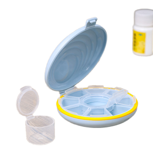 Boîte à médicaments portable en plastique, petite, anti-poussière, avec compartiments, pour le voyage, boîte de <span class=keywords><strong>rangement</strong></span> pour bijoux, boîte de distribution de médicaments, personnalisable - Product Image 2