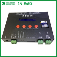 Contrôleur de pixels LED K-8000C d'origine, 4 canaux, télécommande, portée de 30 m, 1024 pixels programmables, DMX512, WS2811, contrôle SD