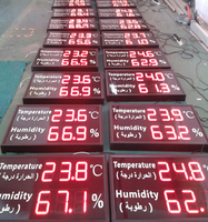 Grand affichage numérique lumineux Led, affichage de la température à grande luminosité, pouces
