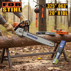 Set Barra Guida e Catena per Motosega da 20 Pollici .325 .063 81DL Compatibile con Modelli MS260 MS261 MS270 MS271 MS280 MS290 MS311 MS360 - Product Image 3