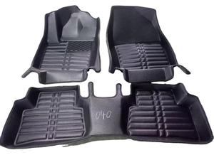 Tapis de voiture en cuir écologique sur mesure, résistants aux intempéries, pour VW Touareg CR et Jeep Renegade 2018-2024, imperméables, 3D, noirs - Product Image 6