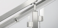 Toption – Pince à verre carrée moderne, petite, en acier inoxydable, antirouille, protection UV, installation facile, pour extérieur, jardin, escalier, balcon