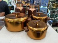 Ensemble de chauffe-plats isothermes de luxe 3 pièces (1L, 2L, 3.5L) avec poignée en T pour le Ramadan, les mariages et les banquets