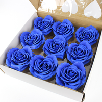 Tête de rose artificielle réaliste en forme de fleur de savon, 10 cm, pour mariage, Saint-Valentin, fête des Mères, Noël, Pâques et Nouvel An, bouquet DIY