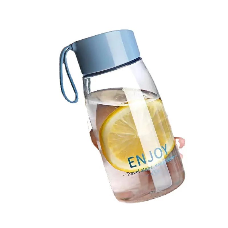 Zogifts Mini mignon personnalisé 380Ml clair sans Bpa jus boire Portable Sport en plastique vide bouteille d'eau minérale avec corde