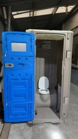 Toilettes chimiques portables en plastique HDPE, WC mobile extérieur sans eau avec verrou métallique pour salons professionnels et expositions