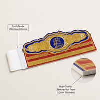 Boîte d'échantillons de luxe pour 10 cigares ensemble de tabac personnalisé emballage en papier rigide panneau en bois Mdf boîte de kit de cigares en bois