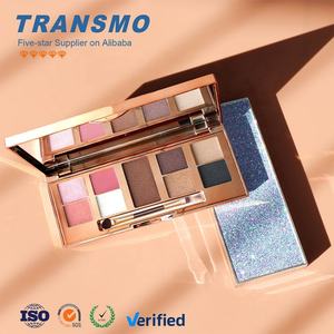 Palette d'ombres à paupières personnalisée, emballage de 9 couleurs, boîte carrée pour palette d'ombres à paupières avec miroir - Product Image 1