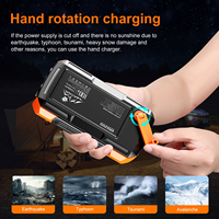 Batteries externes solaires 100W à manivelle, câbles intégrés, charge rapide 65W, batterie portable 40000mAh, batterie externe pour ordinateur portable