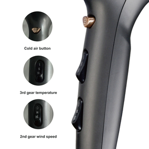 Secador de Pelo RAF de 2200W con 3 Modos de Calor, 2 Velocidades, Aire Frío y Protección Contra Sobrecalentamiento, Secador de Pelo Inalámbrico RAF con Soporte de Pared - Product Image 5