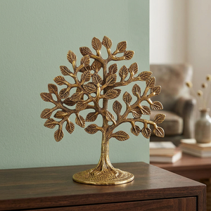 Árbol de la Vida de Cristal de Calidad de Exportación, Decoración de Mesa Hecha a Mano en Latón al Mejor Precio para Exportación desde India - Product Image 6