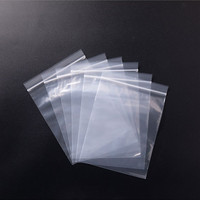 Sac à fermeture éclair écologique en PE-BD personnalisé pochette debout en plastique transparent recyclé pour vêtements bijoux emballage conception à fermeture éclair