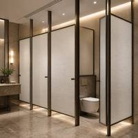 Porte de douche en verre trempé translucide à texture fine cannelée, avec intercouche de confidentialité en fibre blanche, pour salle de bain