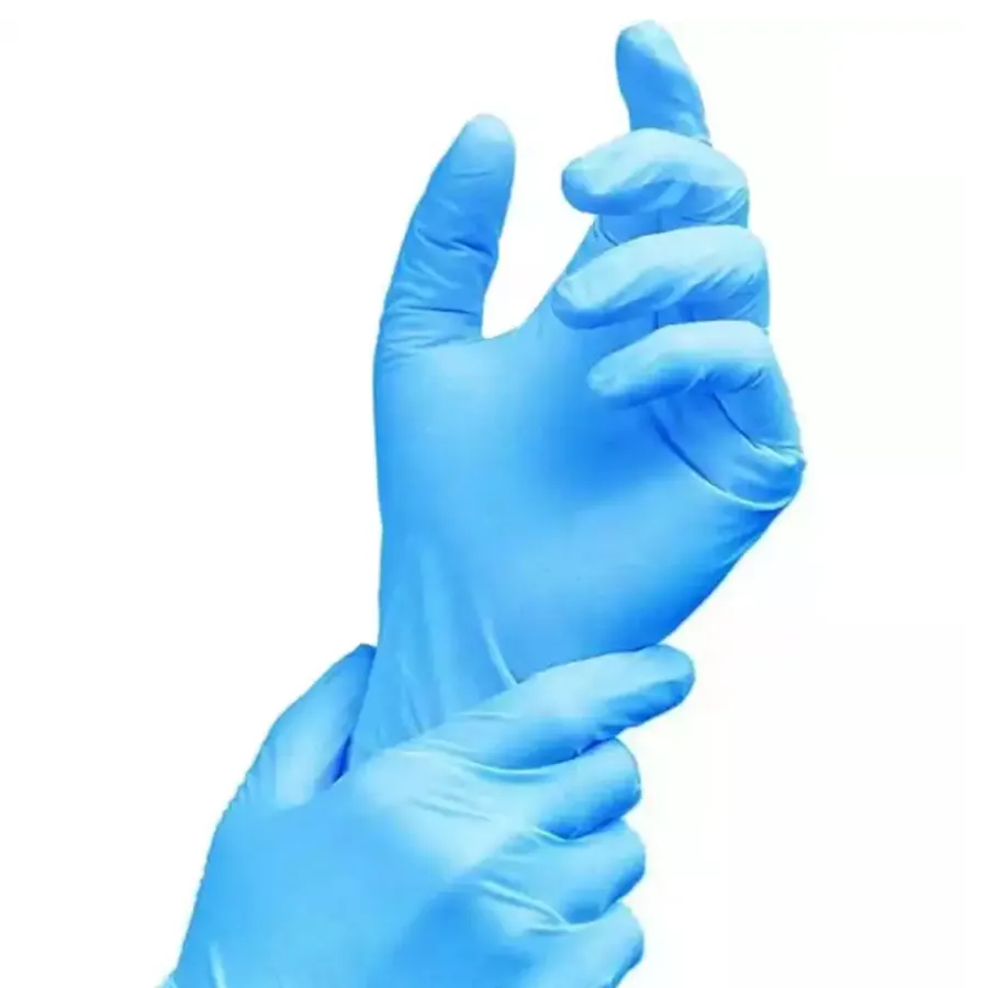 Wholesale Blue Powder Free Nitrile Gloves With High Quality Disposable NItrile gloves