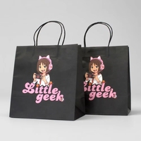 Sacs en papier kraft recyclables personnalisés avec logo imprimé pour la livraison de café, de pâtisserie et de plats à emporter des restaurants