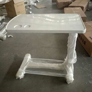 Di chuyển ABS kim loại bệnh viện Xe đẩy <span class=keywords><strong>overbed</strong></span> bàn ăn với 5 năm bảo hành đồ nội thất đầu giường - Product Image 4