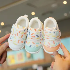 Chaussures antidérapantes à fond souple pour bébé de 1 à 2 ans, en maille respirante pour garçon et fille