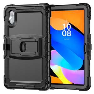 Funda de Silicona Hidráulica para Tablet Lenovo Xiaoxin Pad 11 2025 / 2024 con Correa para el Hombro y Soporte (Negro) - Product Image 2