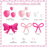 Kit de Vaisselle pour Fête d'Anniversaire, Décoration Scénique avec Arche de Ballons et Guirlande de Ballons pour Mariage et Magasin, Décorations de Table de Qualité