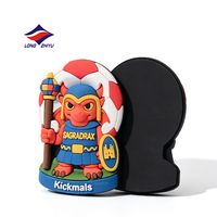 Longzhiyu, 20 Años de Experiencia como Fabricante, Logotipo Personalizado, Recuerdo de Anime, Imán de Refrigerador de Dibujos Animados, Material de Goma Suave 3D, PVC
