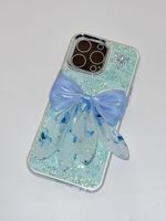 Coque de protection pour iPhone 18 Pro Max, nouveau style, ornée d'un nœud et de strass, compatible avec iPhone 17, 16, 15, 14, 13