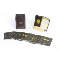 Jeu de cartes personnalisées Grim Fantasy Premium TCG pour ensemble boîte en papier gaufré feuille d'or noir Collection de jeux de collection