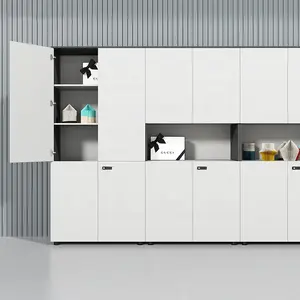 Hiện đại Modular Trắng Nội thất văn phòng 2 cửa 4 cửa 6 cửa Tủ hồ sơ lưu trữ tủ với sự kết hợp khóa - Product Image 1