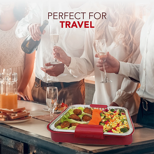 2 en 1 soporte de pan de aluminio saludable/portador de plato para hornear de aluminio/bandeja de papel de aluminio para calentar alimentos juego de viaje para fiestas - Product Image 5