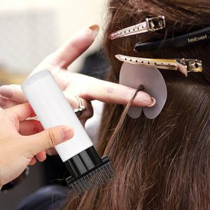 Brosse à cheveux en plastique à presser avec logo personnalisé, brosse démêlante humide et sèche, bouteilles d'applicateur d'huile pour cheveux avec échelle graduée - Product Image 6