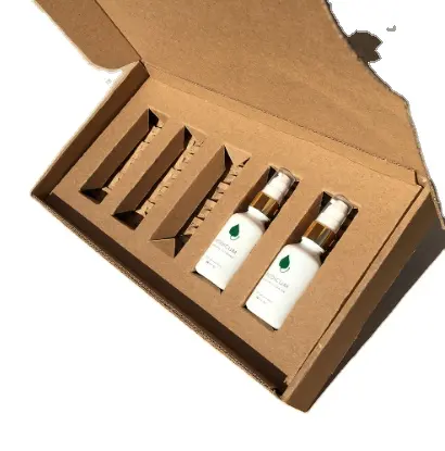 Emballage de recyclage imprimé personnalisé cosmétique mekup marié coffret cadeau bébé ensemble cadeau nouveau-né boîte en papier avec intérieur ondulé