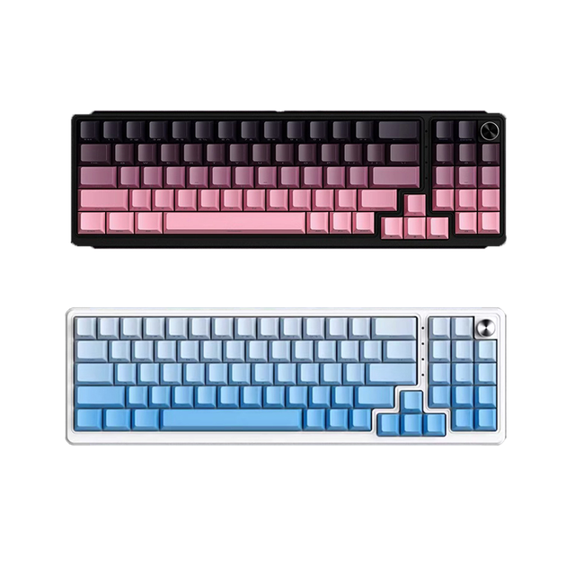 Used Mechanical 78-Key Inductor Shaft PBT Material RGB Wireless BT USB-C Laptop Compatible Ergonomic Design 3-Mode Programmable