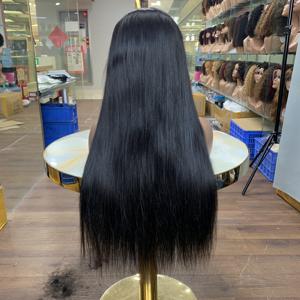 Peluca de Cabello Vietnamita Virgen con Cierre de Encaje HD de Alta Densidad de 24 Pulgadas 6x6, Doble Trama, Lisa, con Frente de Encaje Suizo HD para Mujeres Negras - Product Image 2