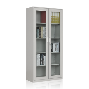 Armoire de classement en acier robuste avec porte vitrée et tiroirs verrouillables pour le rangement de bureau - Vente en <span class=keywords><strong>gros</strong></span> - Product Image 2