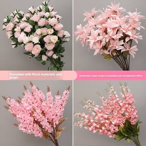 Ortensia Rosa Classica Artificiale per Allestimenti Matrimoniali, Effetto Naturale, Resistente, Austin, per Soffitti, Hotel e Decorazioni Domestiche - Product Image 3