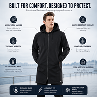 Vente en gros : Manteau long en néoprène 2 mm, prêt à expédier, avec coque en caoutchouc lisse, coupe-vent, pour les achats en gros
